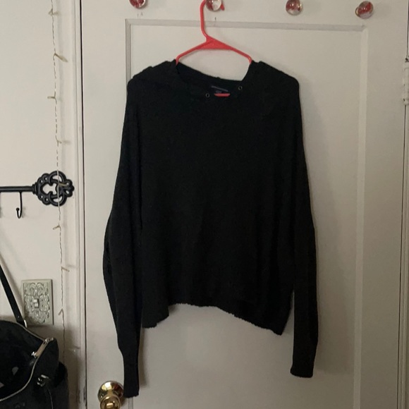 Grey distressed hoodie - Picture 1 of 2